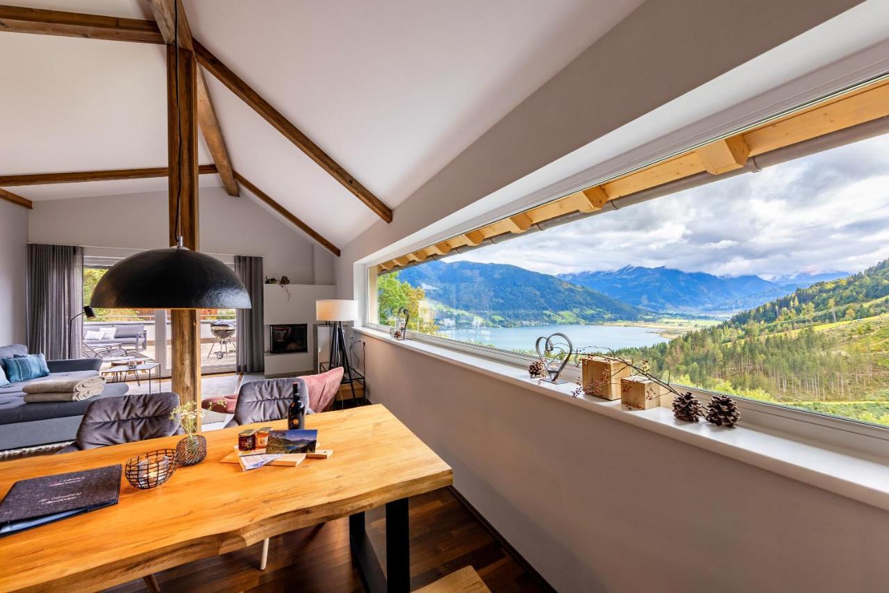 Der Sonnberg Alpinlodges - Apartments Mit Seeblick, Privater Sauna Und Self Check-In Целль-ам-Зеє Екстер'єр фото